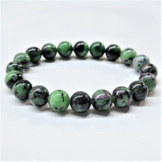 Zoisite with Ruby Bracelet ~ 10mm