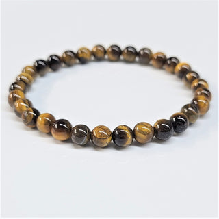 Tiger Eye Bracelet (Gold) ~ 6mm