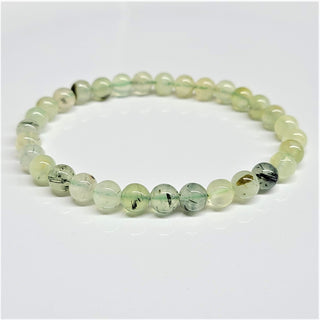 Prehnite w/ Epidote Bracelet ~ 6mm