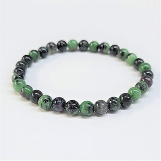 Zoisite with Ruby Bracelet ~ 6mm