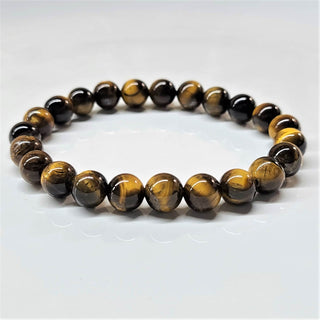 Tiger Eye Bracelet (Gold) ~ 8mm