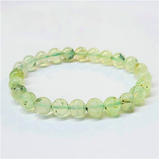 Prehnite w/ Epidote Bracelet ~ 8mm