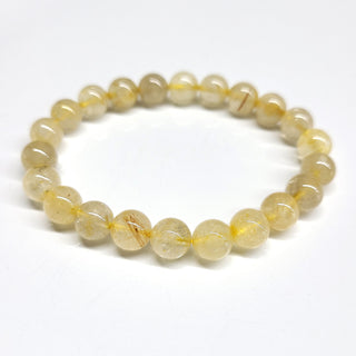 Quartz Bracelet (Rutilated) ~ 8mm