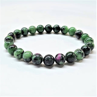 Zoisite with Ruby Bracelet ~ 8mm