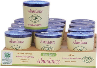 Abundance ~ Third Eye Chakra Votive