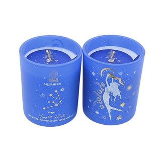 Aquarius Zodiac Candle