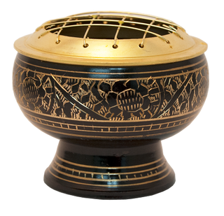 2.5" Brass Burner ~ Black