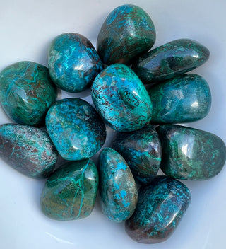 Chrysocolla ~ Tumbled
