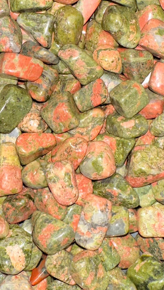Jasper (Unakite) ~ Tumbled