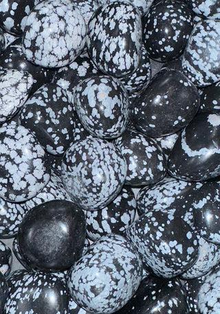 Obsidian (Snowflake) ~ Tumbled