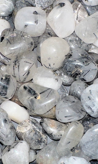 Quartz (Tourmalinated) ~ Tumbled