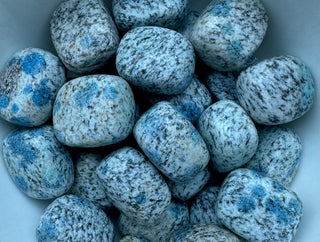 Azurite in Granite (K2) ~ Tumbled