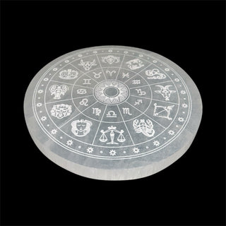 Selenite ~ Zodiac disk