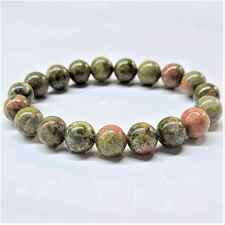 Jasper Bracelet (Unakite) ~ 10mm