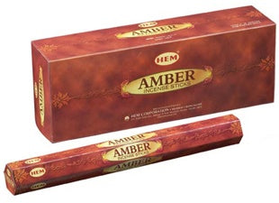 Amber ~ HEM Incense Sticks