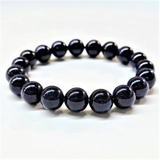Goldstone Bracelet (Blue) ~ 10mm