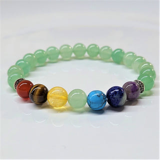 Chakra Bracelet (Green Aventurine Base) ~ 8mm