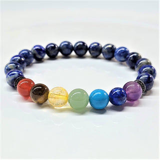 Chakra Bracelet (Lapis Lazuli Base) ~ 8mm
