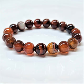 Agate Bracelet (Red) ~ 10mm