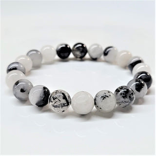 Quartz Bracelet (Tourmalinated) ~ 10mm