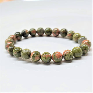 Jasper Bracelet (Unakite) ~ 8mm