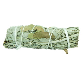 White Sage & Bay Leaf ~ 4" Bundle
